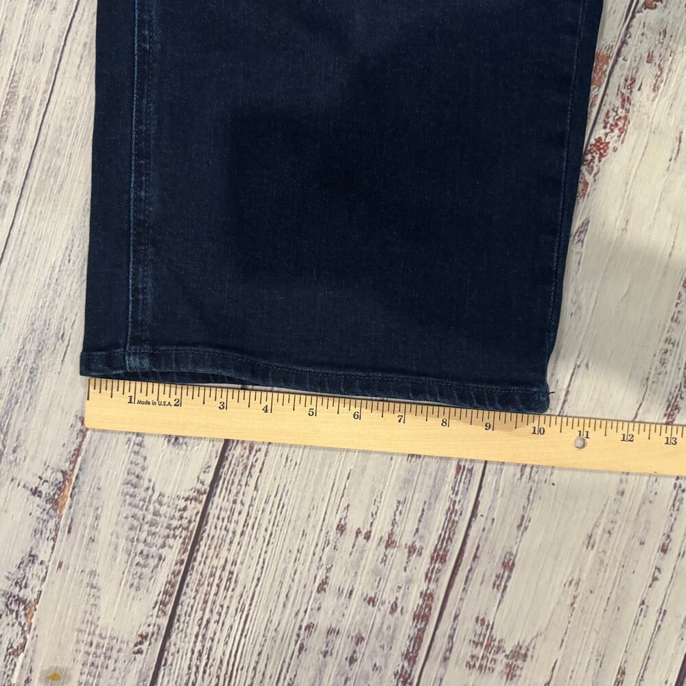Quince Womens 33x24 Bella High Rise Patch Pocket Wide Leg Jeans Blue Cropped NWT - Picture 12 of 12